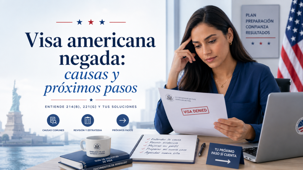 Visa americana negada, causas y próximos pasos